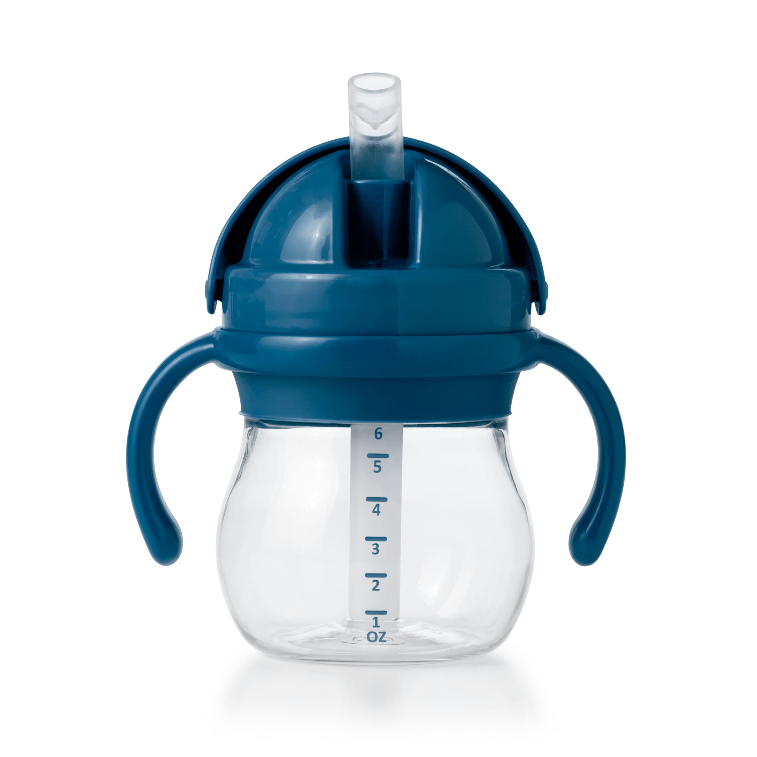 OXO TOT TRANSITIONS STRAW CUP WITH REMOVABLE HANDLES - 6 OZ - NAVY - Image 4