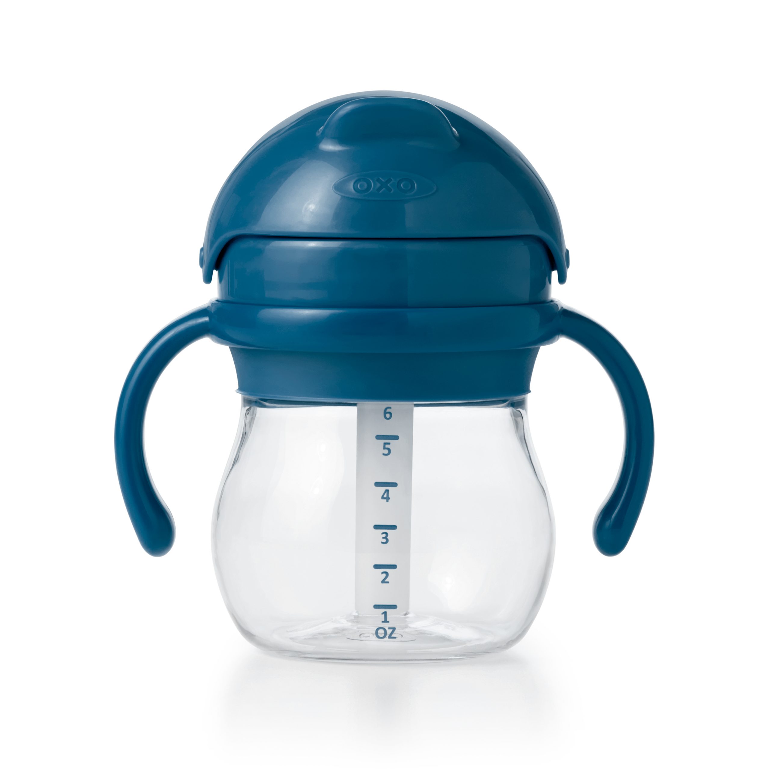 OXO TOT TRANSITIONS STRAW CUP WITH REMOVABLE HANDLES - 6 OZ - NAVY - Image 3