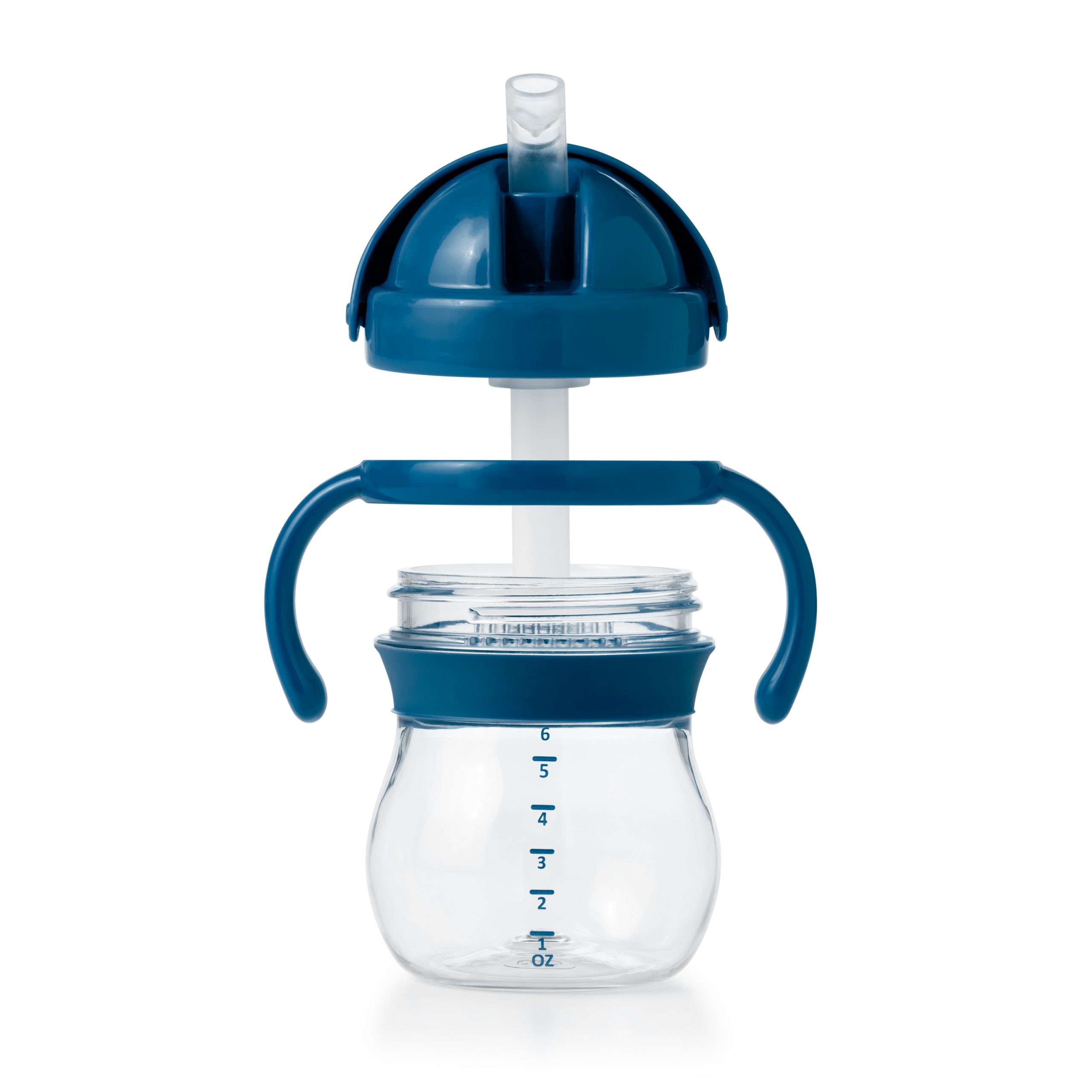OXO TOT TRANSITIONS STRAW CUP WITH REMOVABLE HANDLES - 6 OZ - NAVY - Image 5