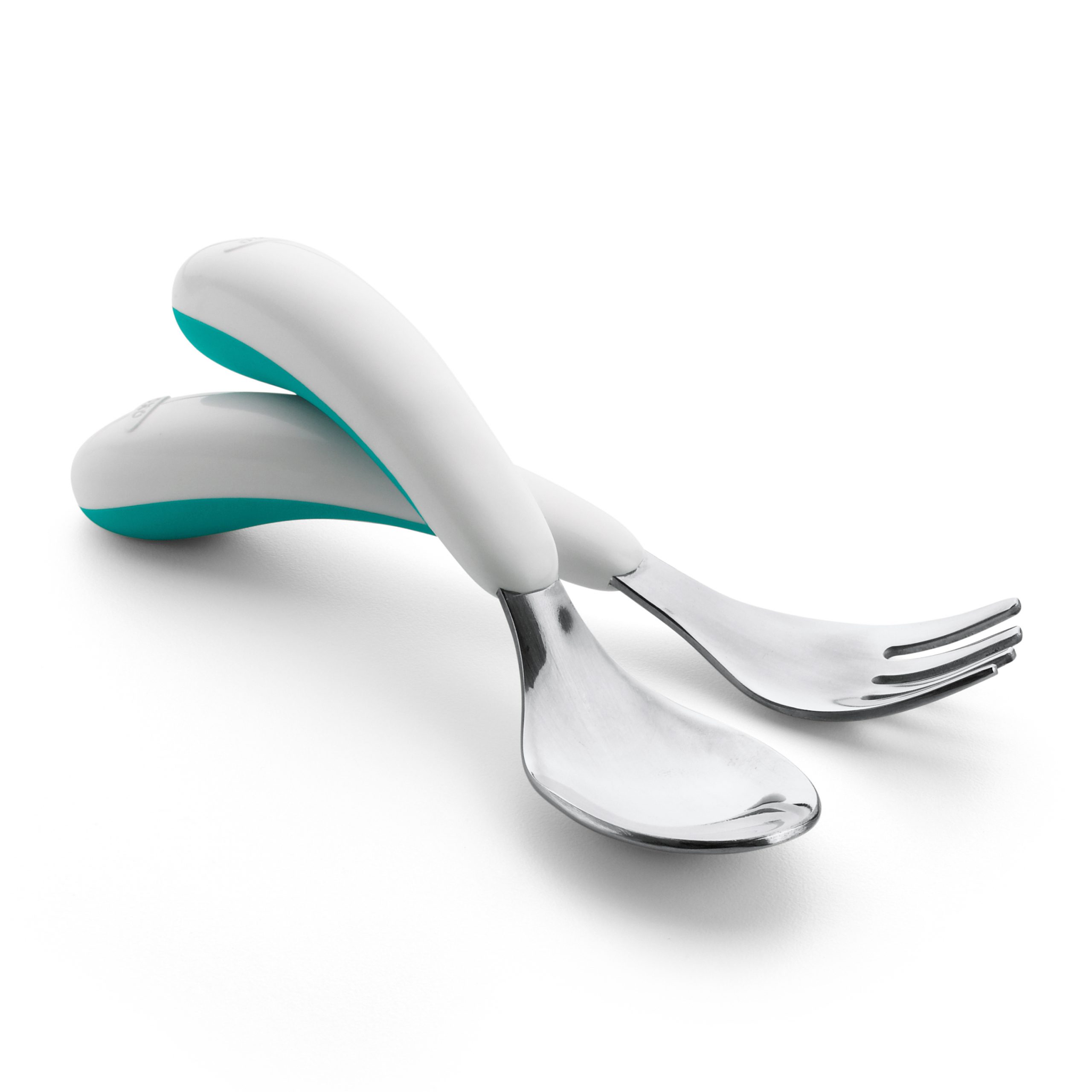 OXO TOT FORK AND SPOON SET - TEAL - Image 6
