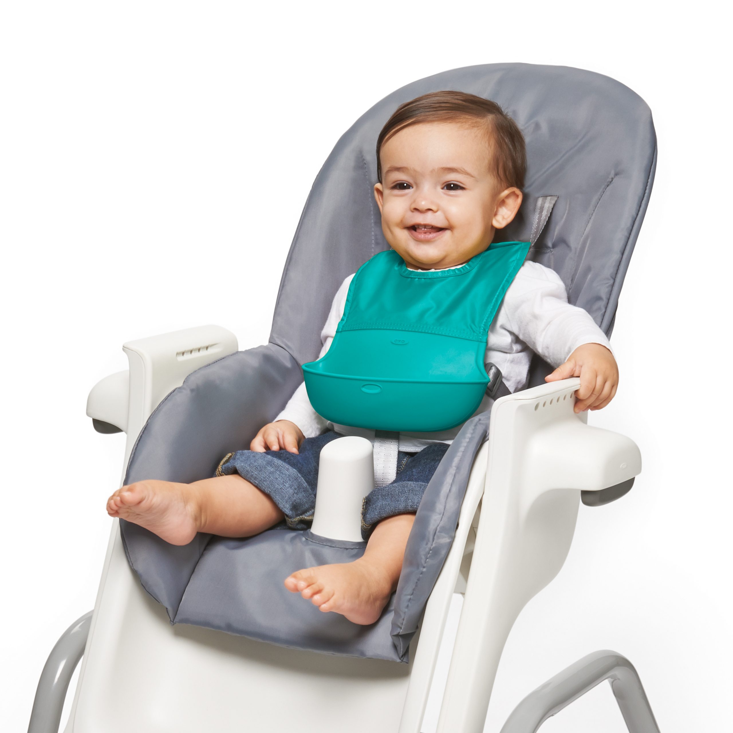 OXO TOT ROLL-UP BIB - TEAL - Image 6