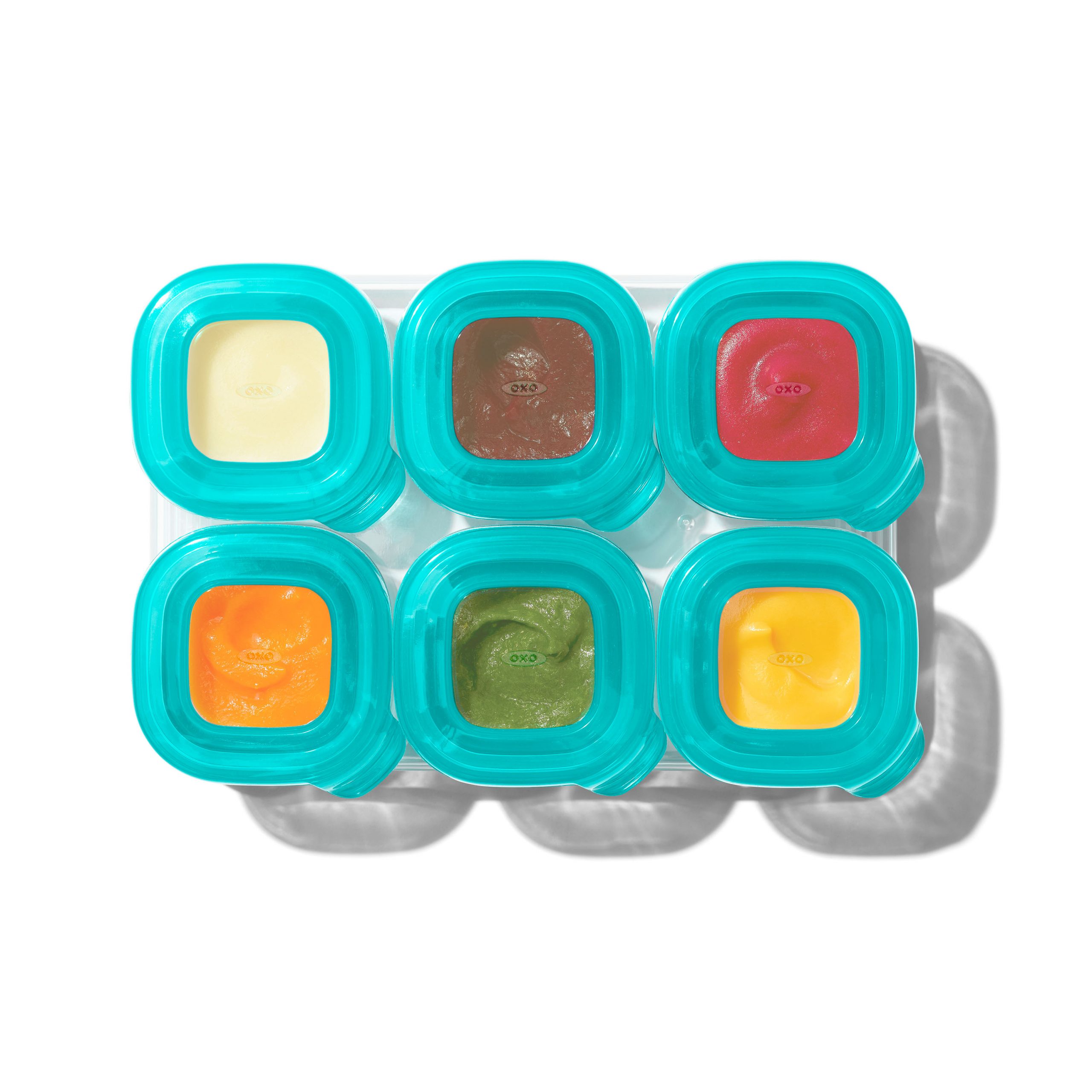 OXO TOT SILICONE BABY BLOCKS - 2 OZ - TEAL - Image 9