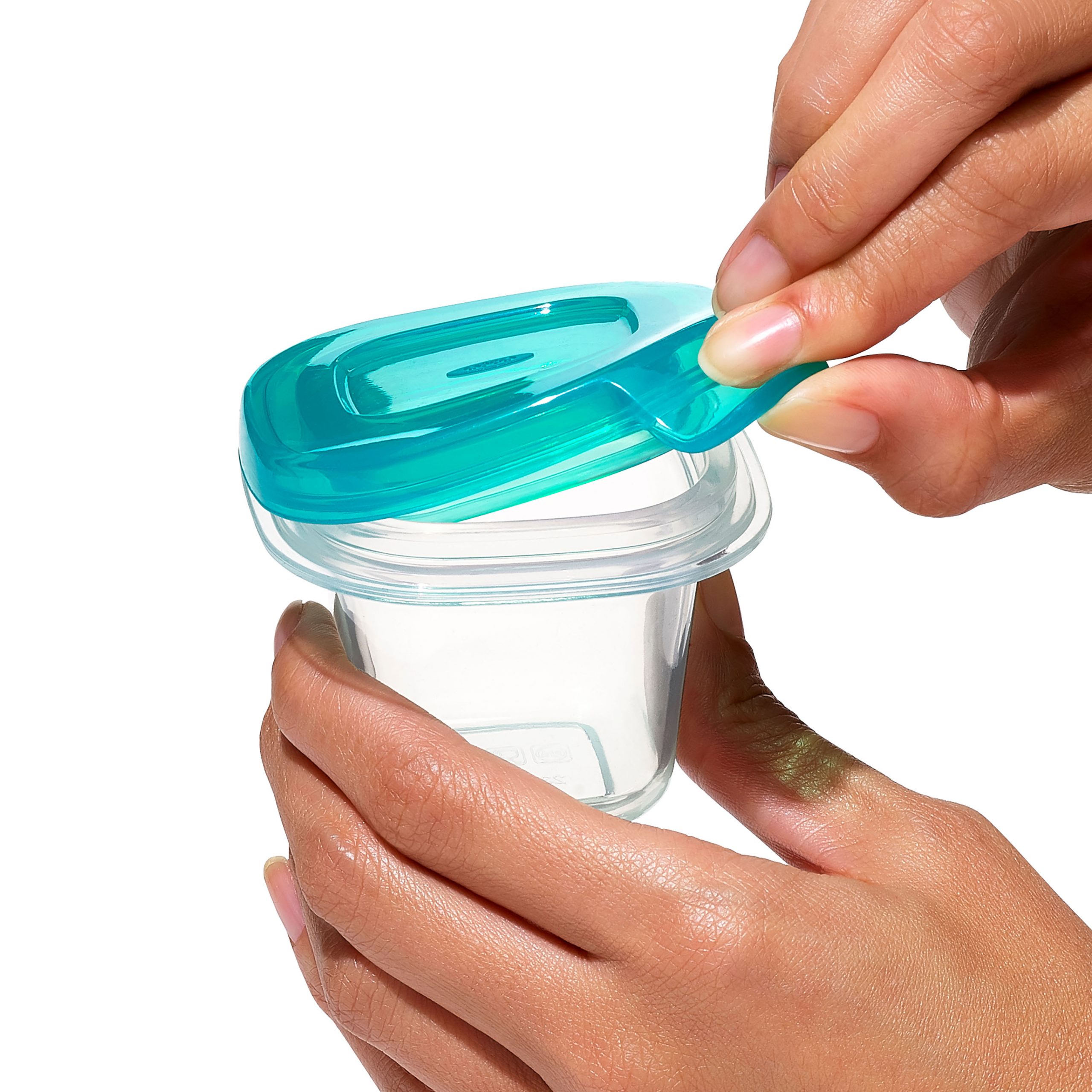 OXO TOT SILICONE BABY BLOCKS - 2 OZ - TEAL - Image 4