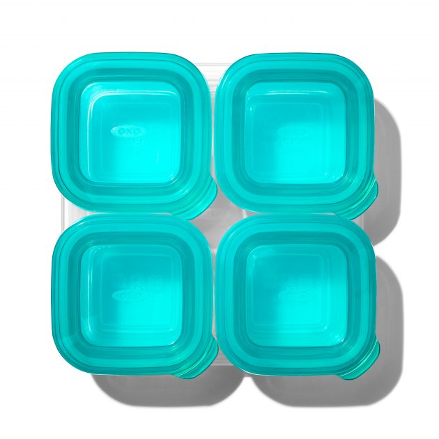 OXO TOT SILICONE BABY BLOCKS - 4 OZ - TEAL - Image 3