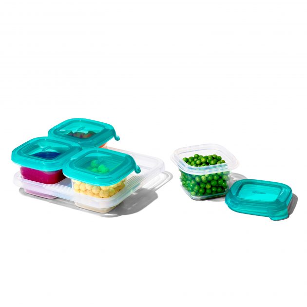 OXO TOT SILICONE BABY BLOCKS - 4 OZ - TEAL - Image 7