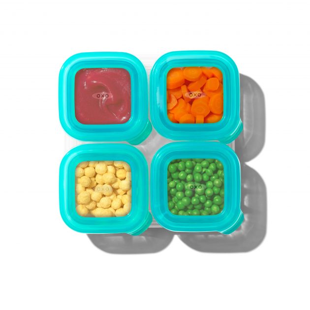 OXO TOT SILICONE BABY BLOCKS - 4 OZ - TEAL - Image 6