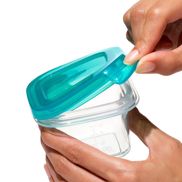 OXO TOT SILICONE BABY BLOCKS - 4 OZ - TEAL - Image 9