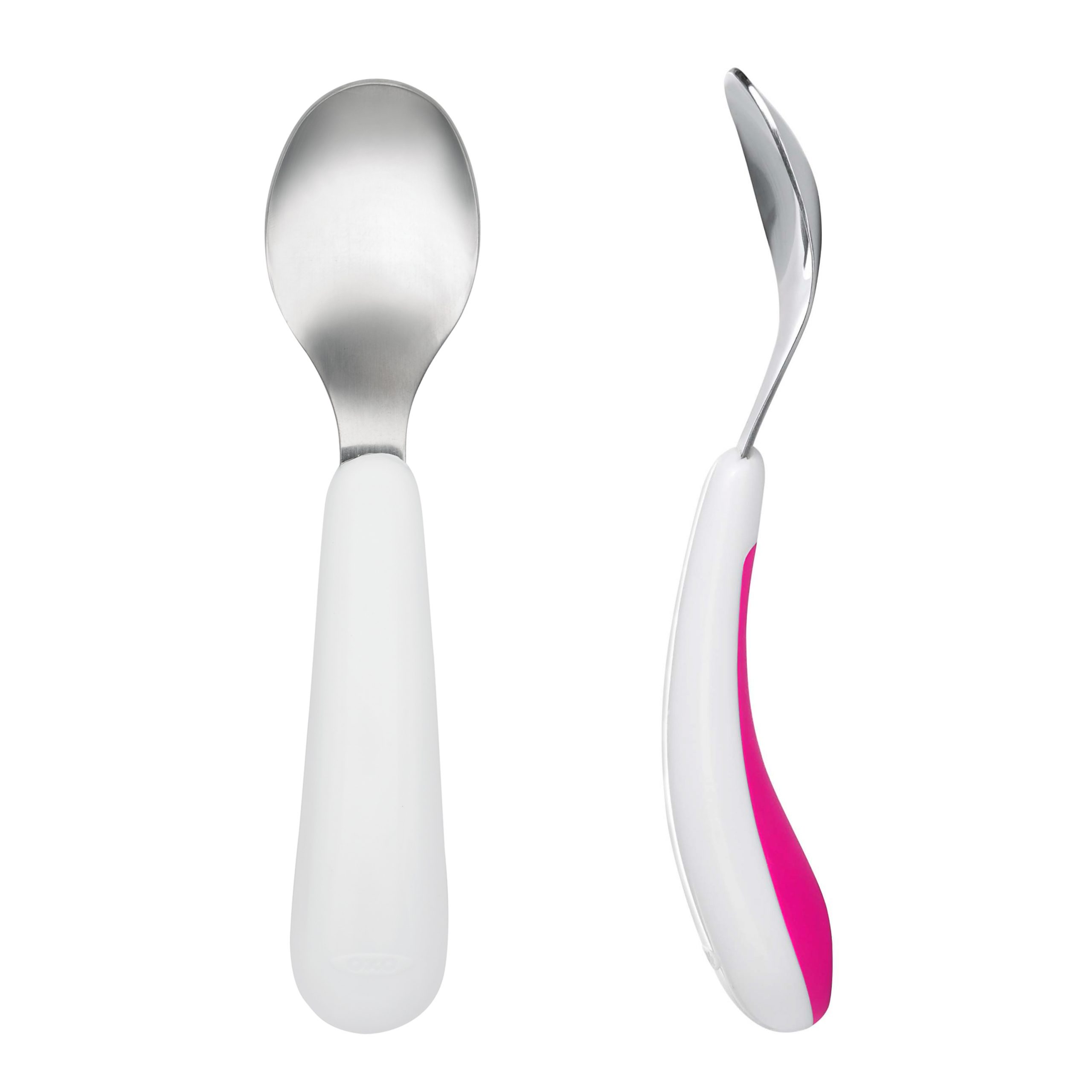 Oxo Tot - Fork & Spoon Set - Pink - Image 9