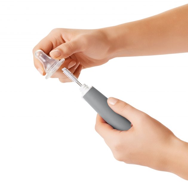 OXO TOT BOTTLE BRUSH WITH STAND - GREY - Image 3