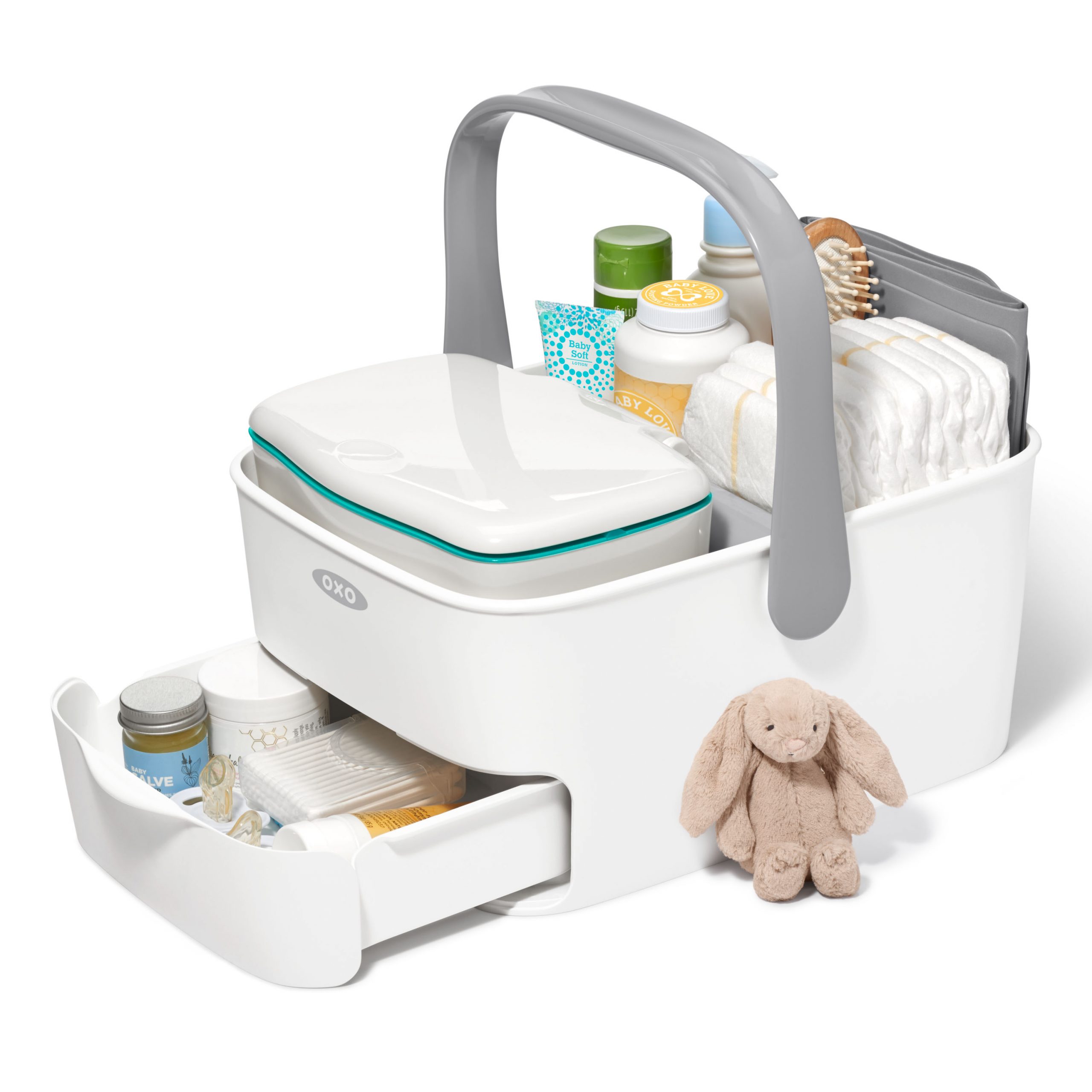 OXO TOT Diaper Caddy With Changing Mat- GREY - Image 5