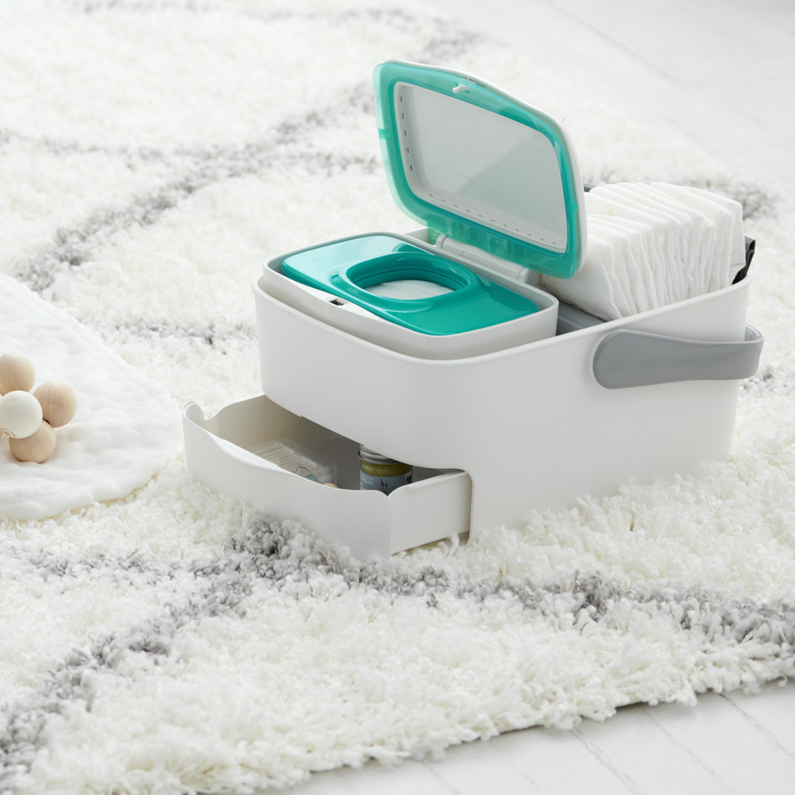 OXO TOT Diaper Caddy With Changing Mat- GREY - Image 15