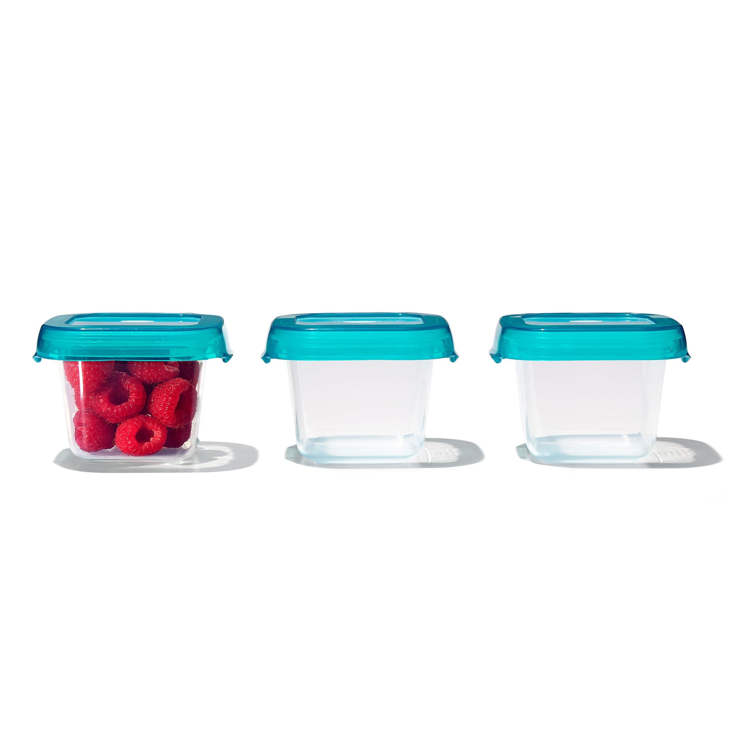 OXO TOT BABY BLOCKS FREEZER STORAGE CONTAINERS (6 OZ.) - TEAL - Image 6