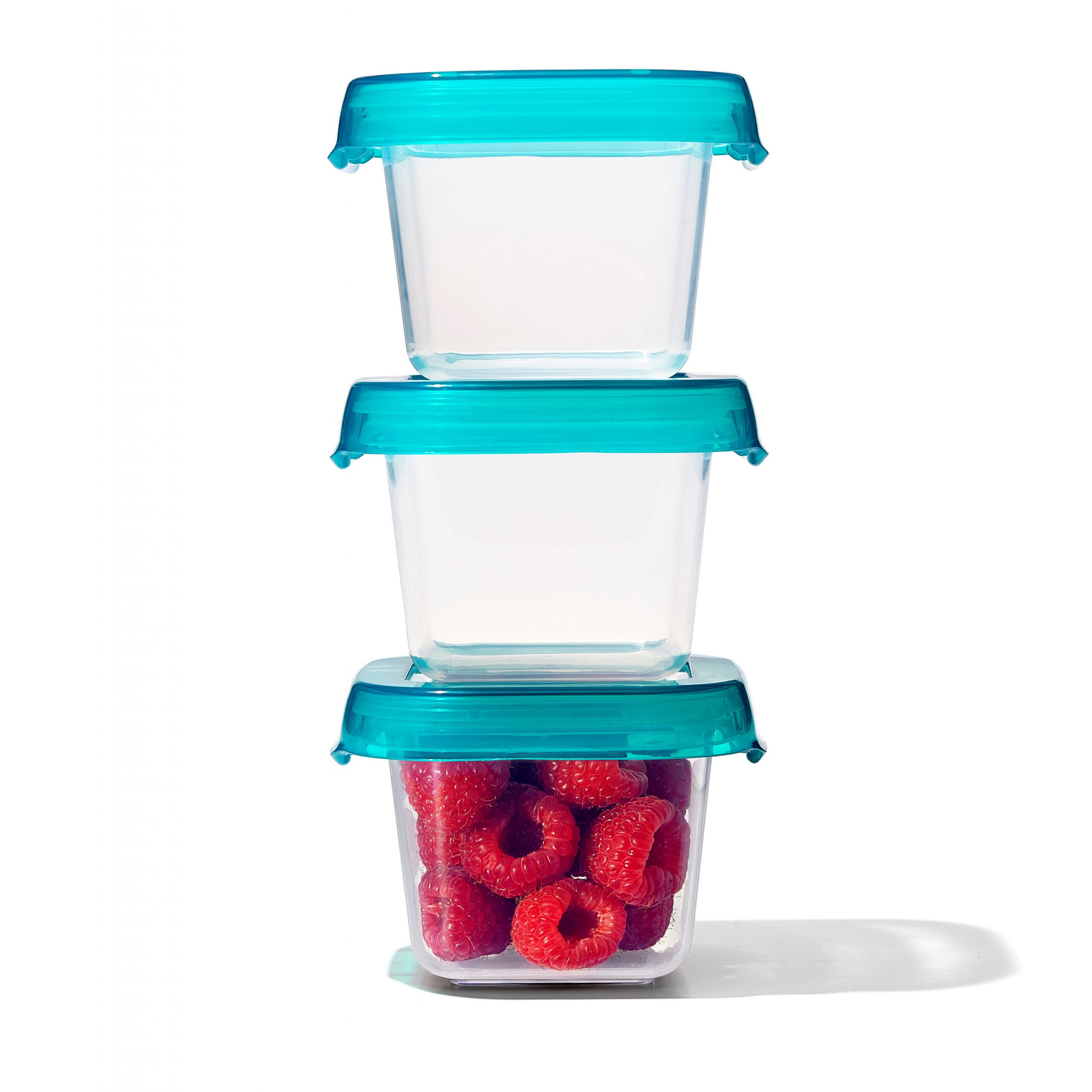 OXO TOT BABY BLOCKS FREEZER STORAGE CONTAINERS (6 OZ.) - TEAL - Image 7