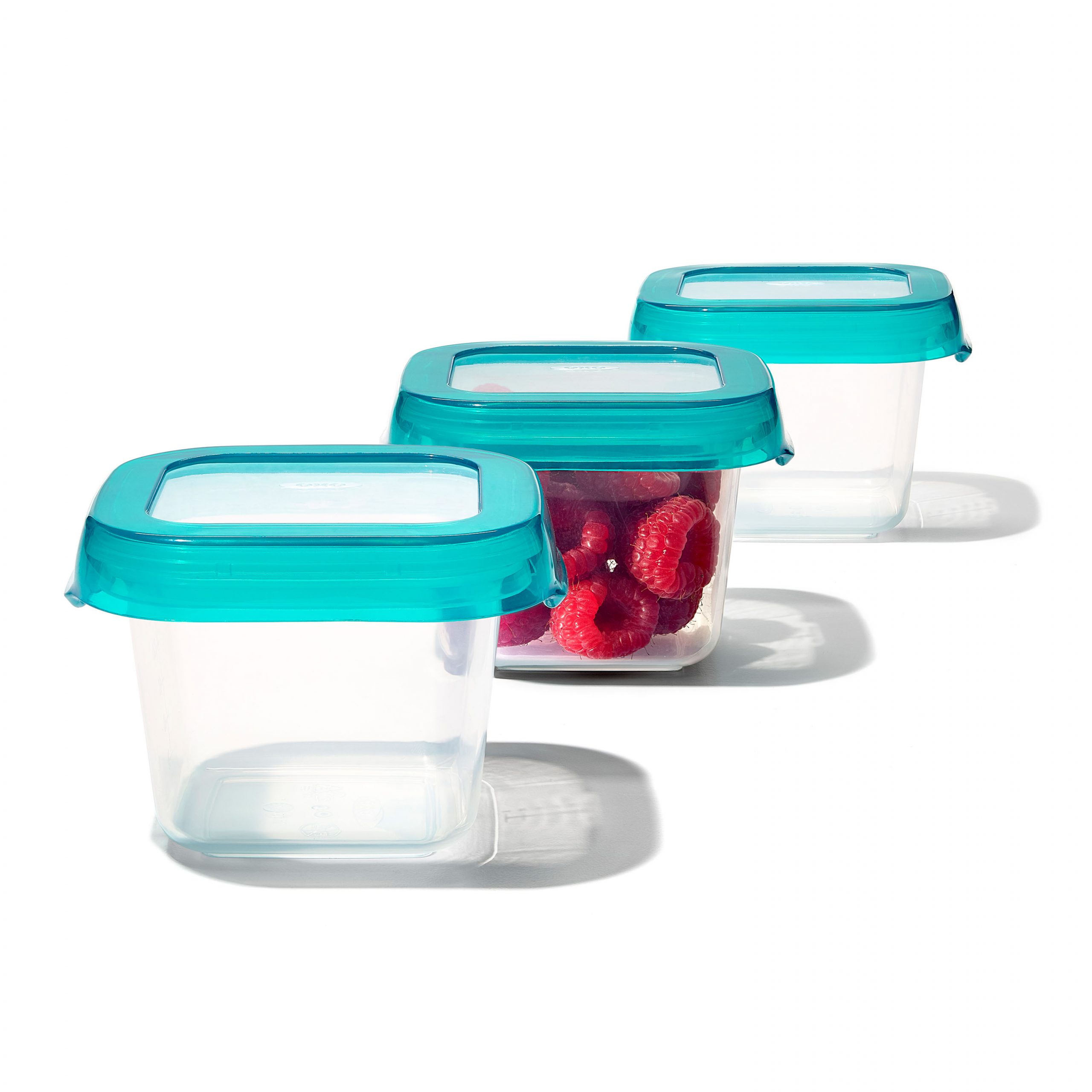 OXO TOT BABY BLOCKS FREEZER STORAGE CONTAINERS (6 OZ.) - TEAL - Image 8
