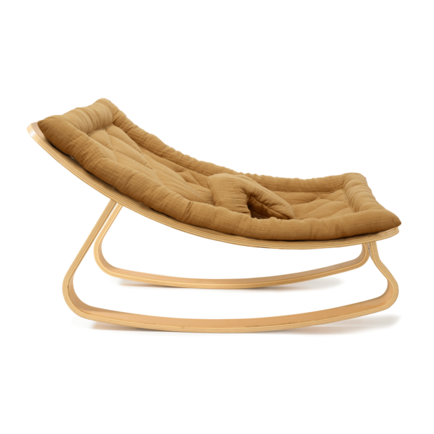 Baby Rocker LEVO with Camel cushion - Bubbleeboo