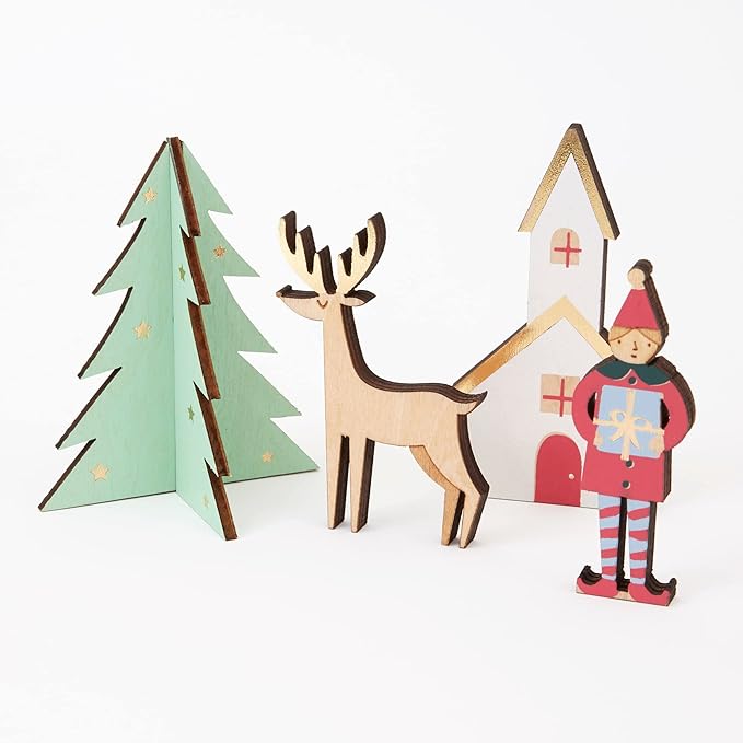 Advent Calendar Festive Village Wooden - Image 3