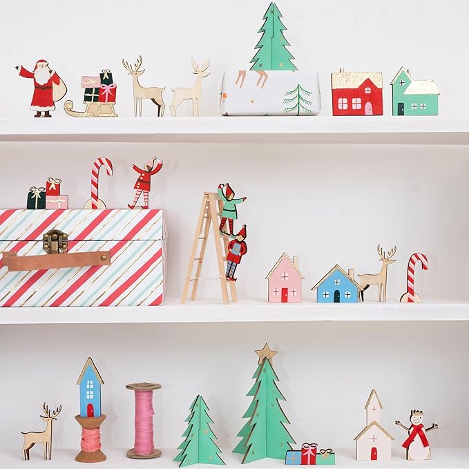 Advent Calendar Festive Village Wooden - Image 2