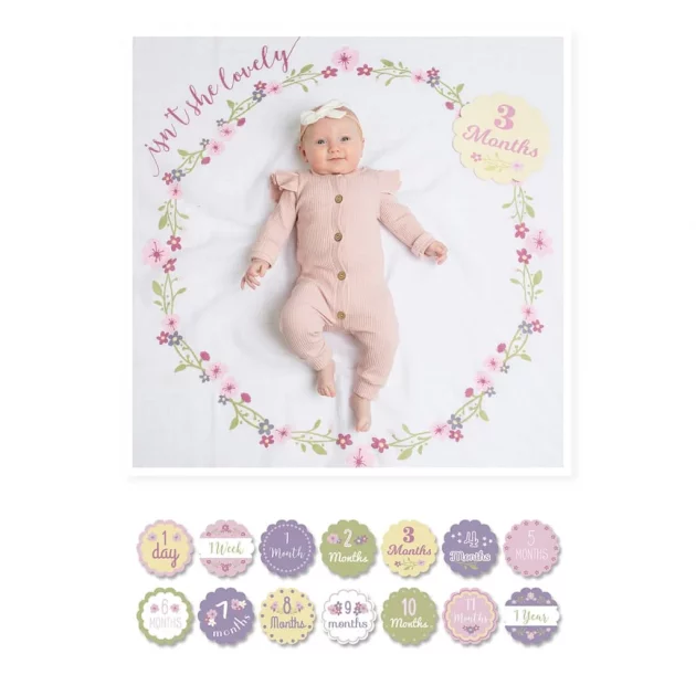 Baby's First Year Blanket & Card Set - Isn't She Lovely
