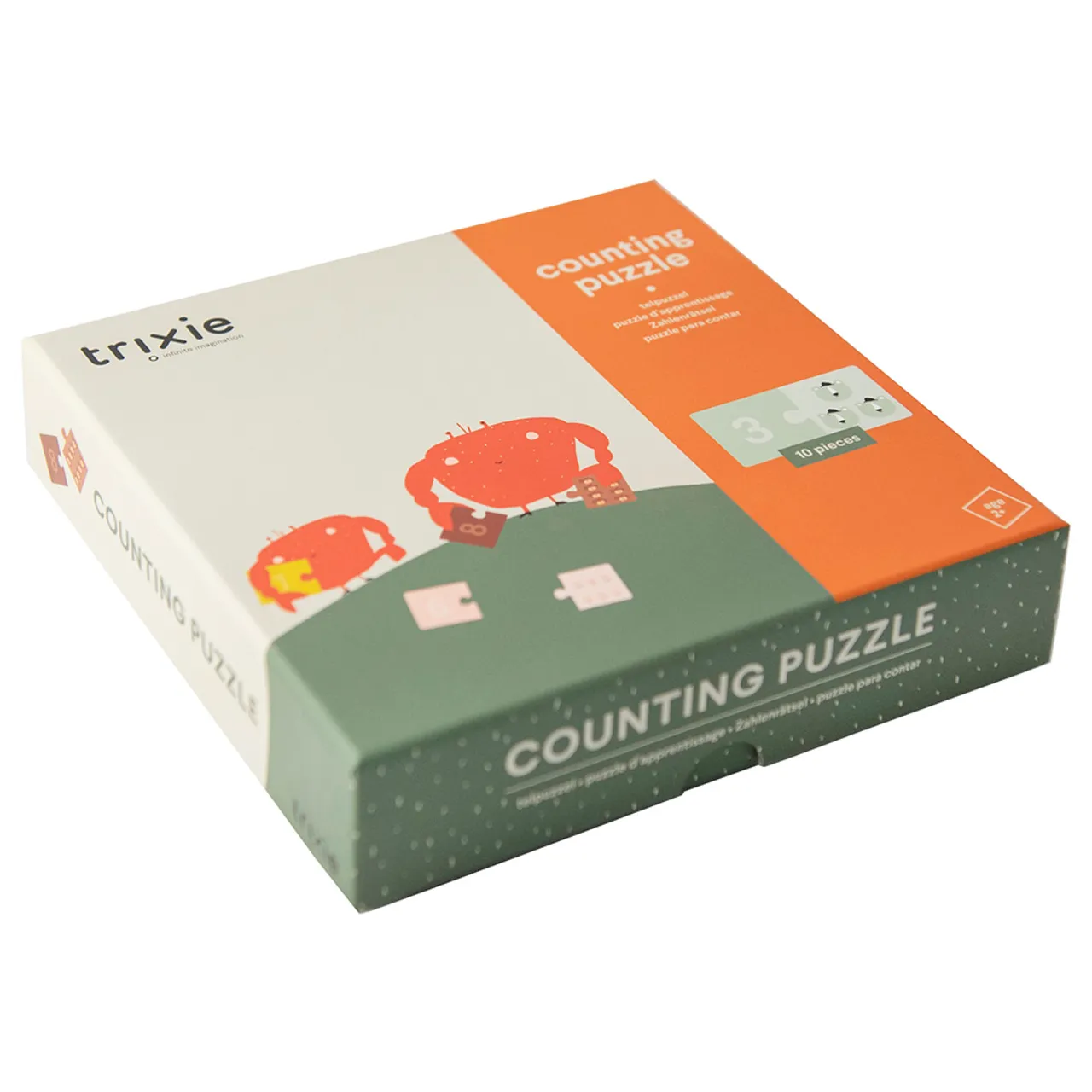 Wooden Counting Puzzle - 10pc