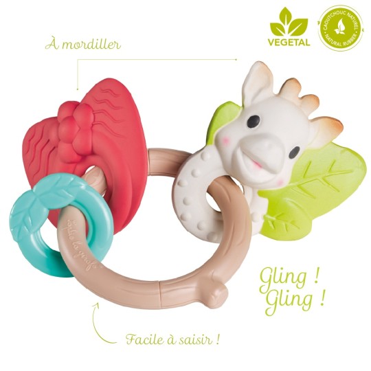 NATUR'CHEW SO'PURE RATTLE SOPHIE LA GIRAFE