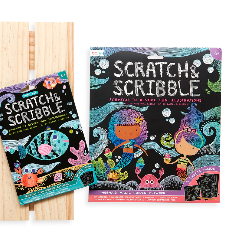 Mini Scratch & Scribble Art Kit: Friendly Fish - Image 3