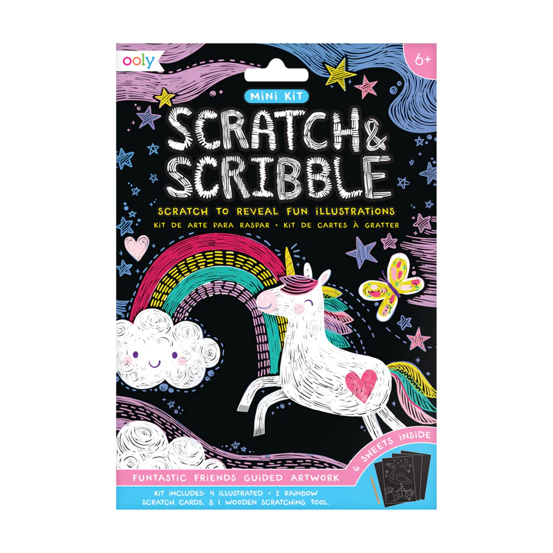 Mini Scratch & Scribble Art Kit - Funtastic Friends