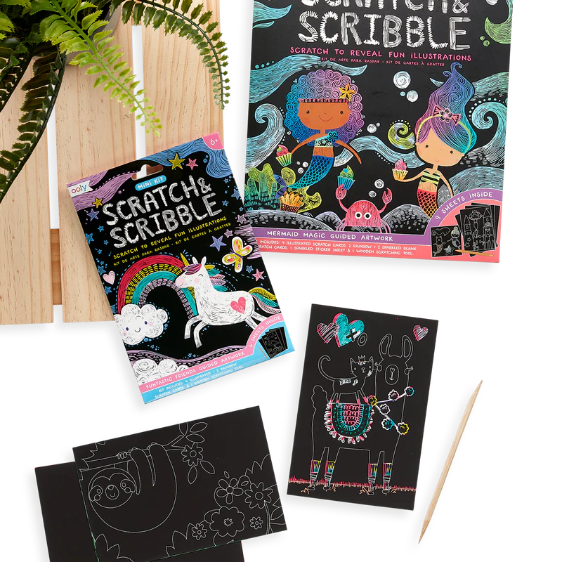 Mini Scratch & Scribble Art Kit - Funtastic Friends - Image 3