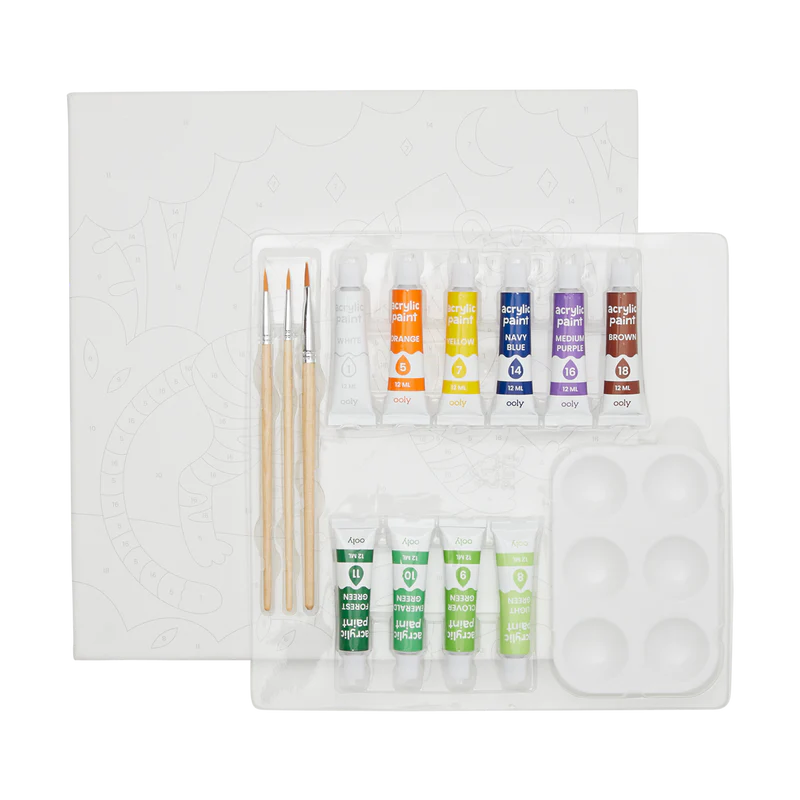Colorific Canvas Paint By Number Kit - Terrific Tiger - Image 2