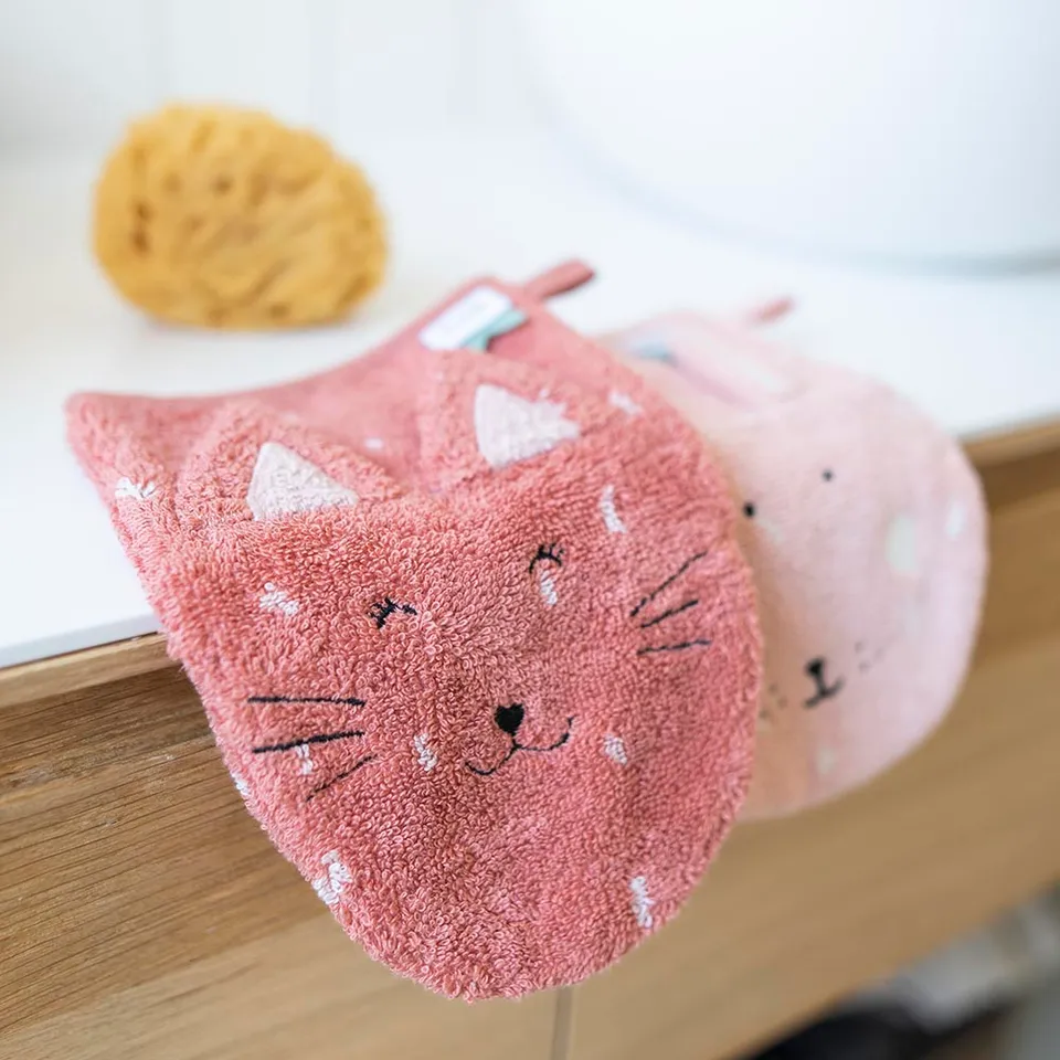 Washcloths 2-pack | Mrs. Cat - Mrs. Rabbit - Image 4