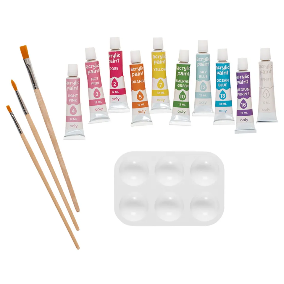 Colorific Canvas Paint by Number Kit - Magic Unicorn - 15 pcs set - Image 2
