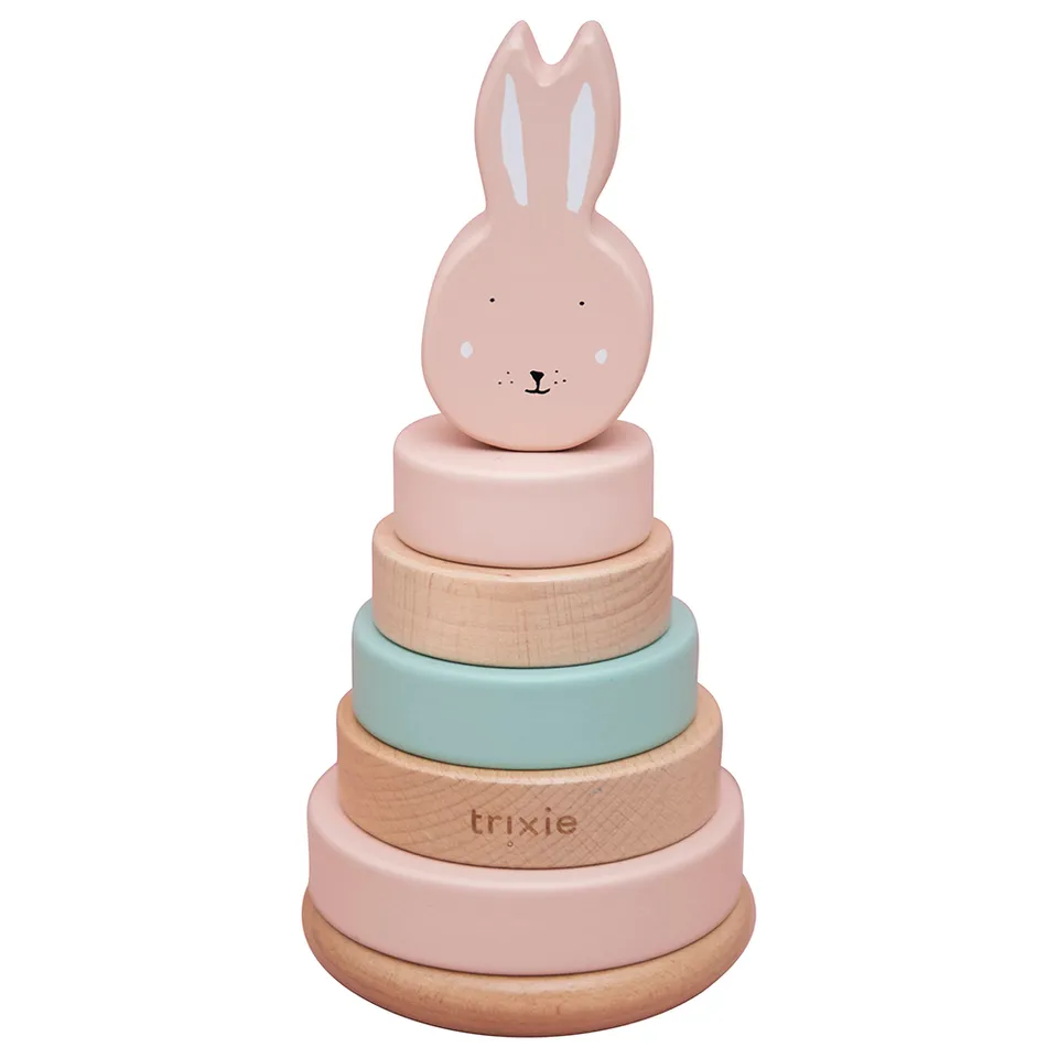 Wooden Stacking toy - Mrs. Rabbit