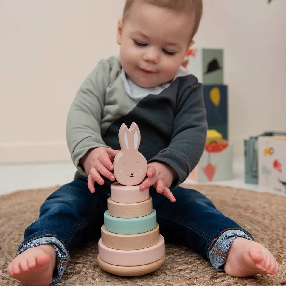 Wooden Stacking toy - Mrs. Rabbit - Image 4