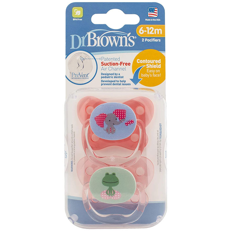 Prevent Pacifier Stage 2 Asst 2- Packs (6-18m)