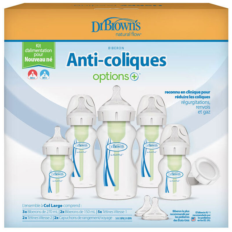 Dr Brown’s Options+ Anti Colic Wide Neck Bottle Gift Set