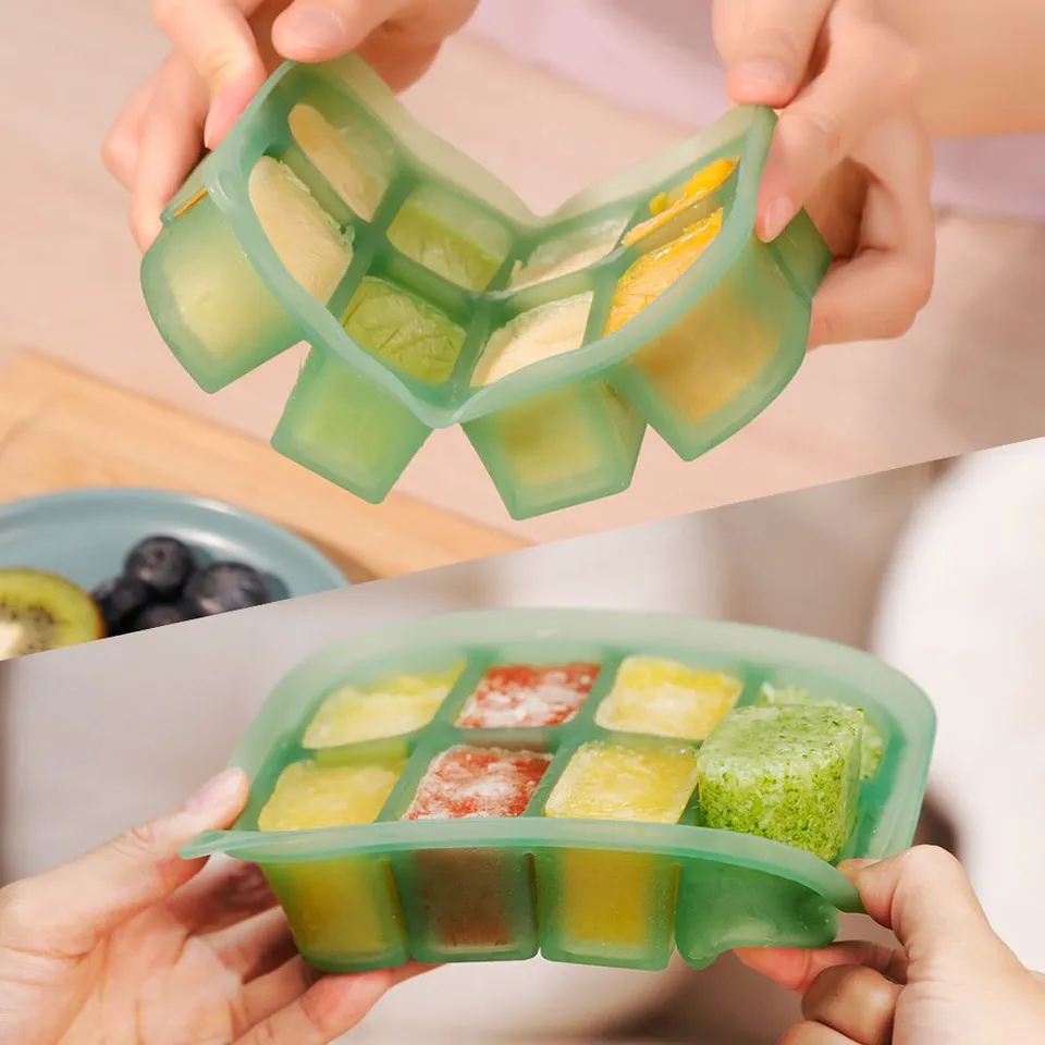 Easy-Freeze Tray - 8 Compartments - Pea Green - Image 4
