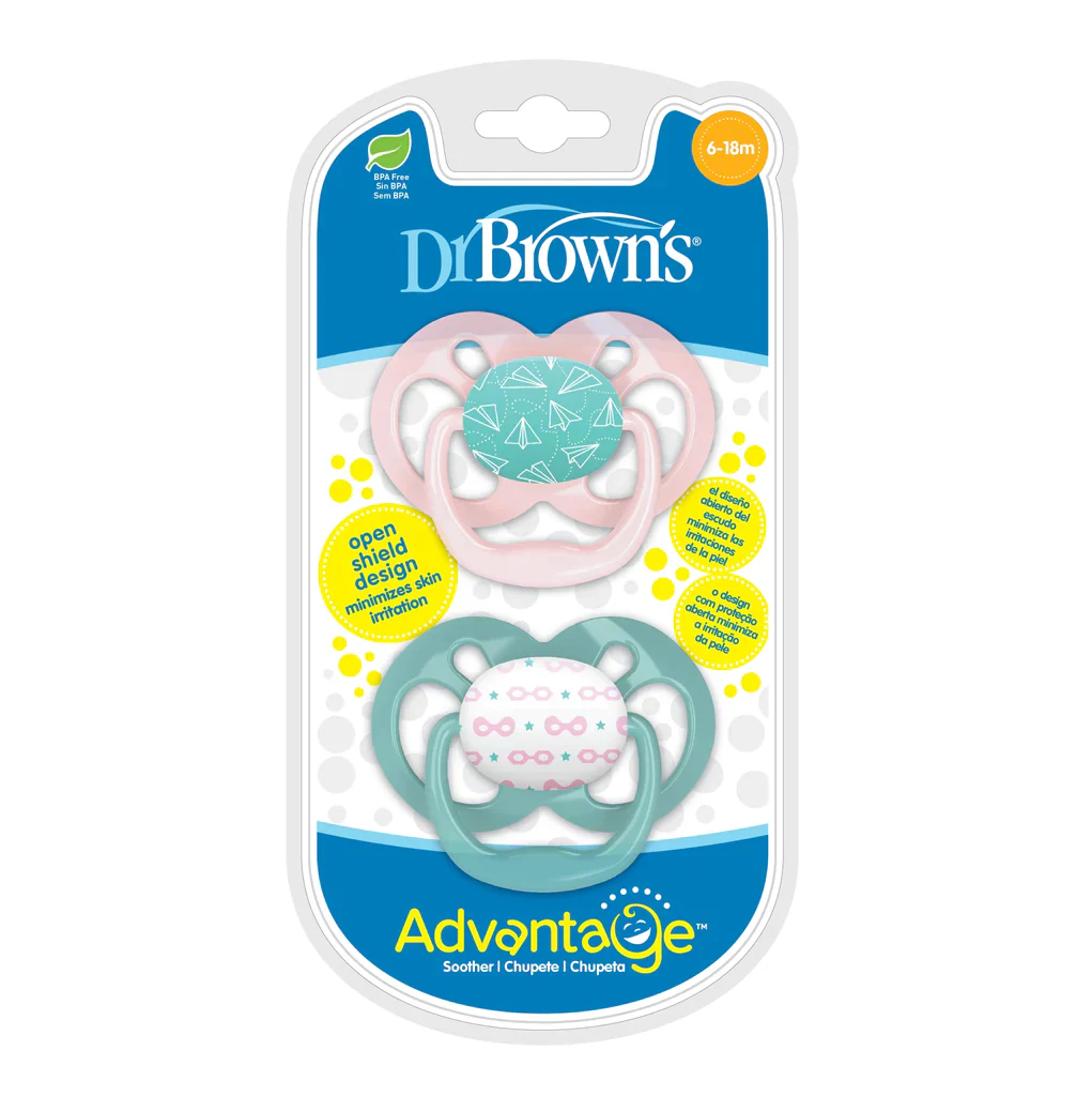 Dr. Browns - Stage 2 Advantage Pacifier Airplanes 2pcs (6-18m)