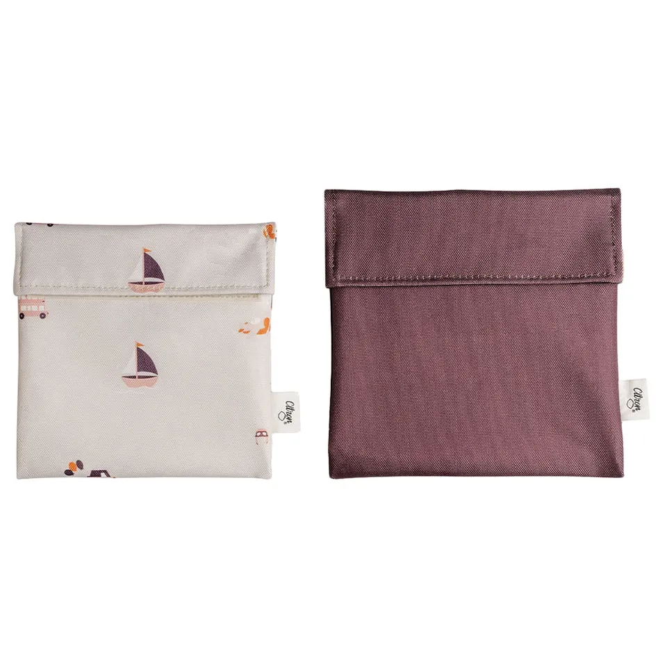 Citron Reusable Sandwich Bag Set of 2 Vehicles