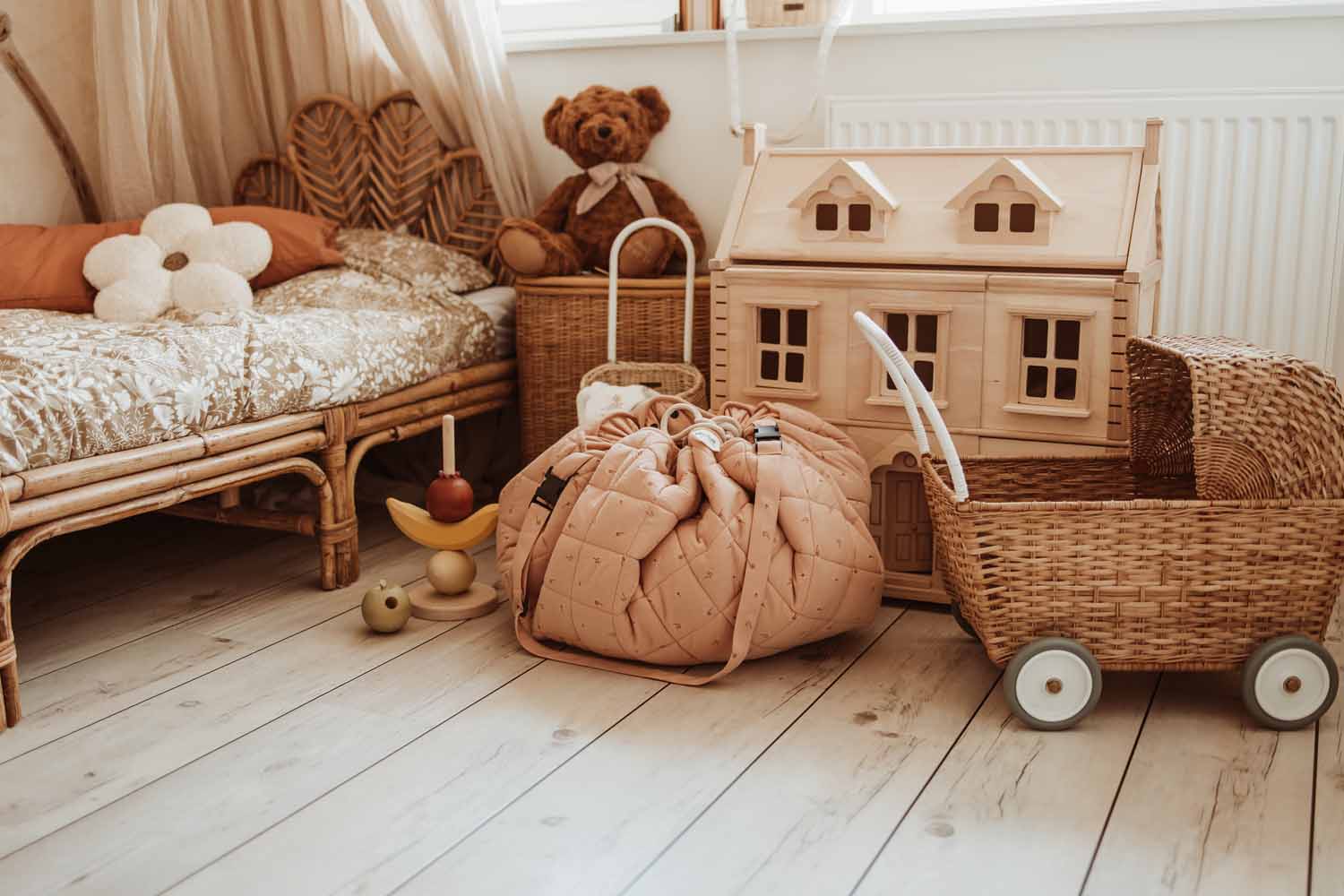 Playmat & Storage Bag - Fleuri Organic Babymat - Image 2