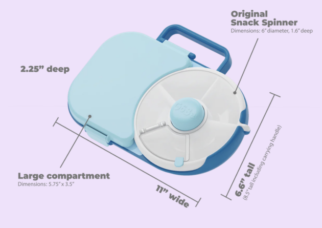 2-in-1 GoBe Lunchbox - Blue - Image 4