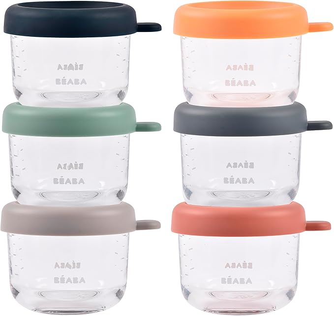 Conservation Jar Glass Set  of 6 x 150ml - Sunrise Color Mix