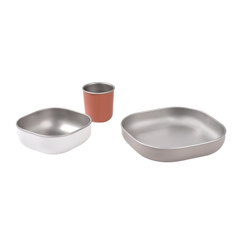 Stainless Steel Meal Set - Terracotta - Image 2