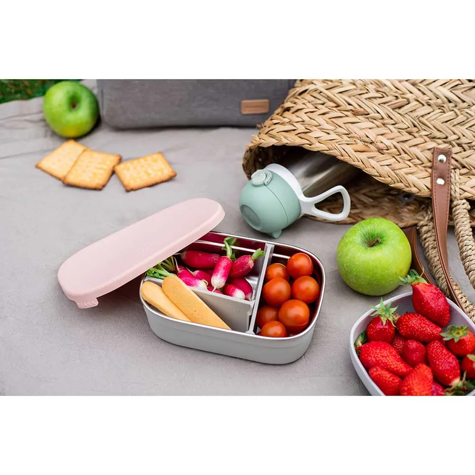 Stainless Steel Lunchbox Velvet - Pink - Image 4
