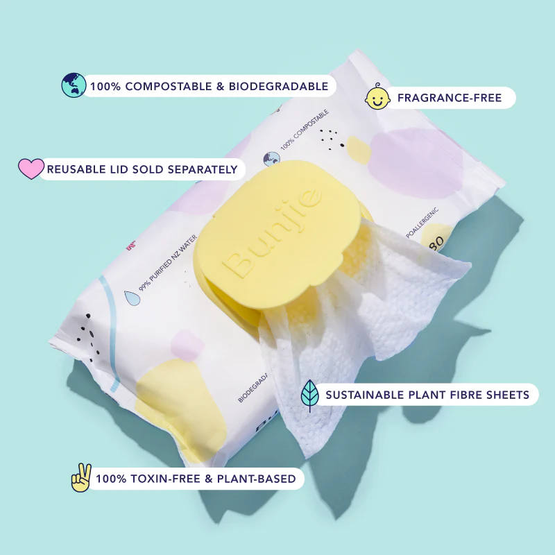 Bunjie Baby Wipes Single 80 Sheets - Image 2