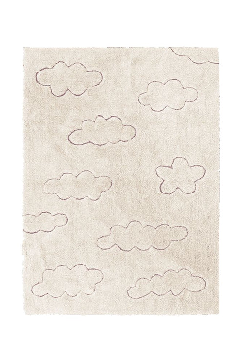 RugCycled washable rug Clouds 90x130cm