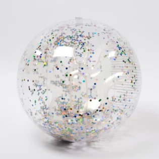 SunnyLife - 3D Inflatable Beach Ball Cotton Candy Glitter