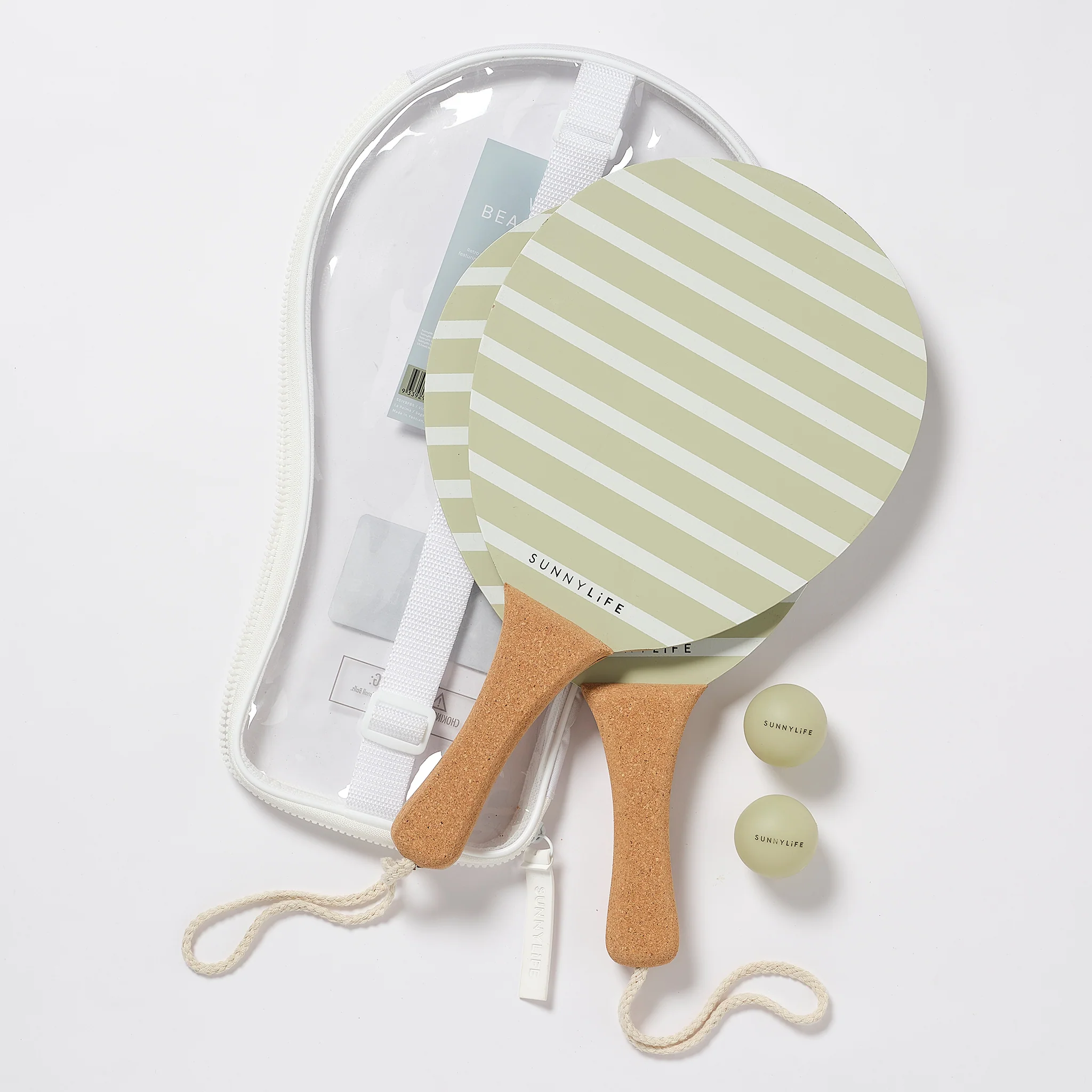 SunnyLife - Vintage Beach Paddles La Palma Sage Stripe - Image 3
