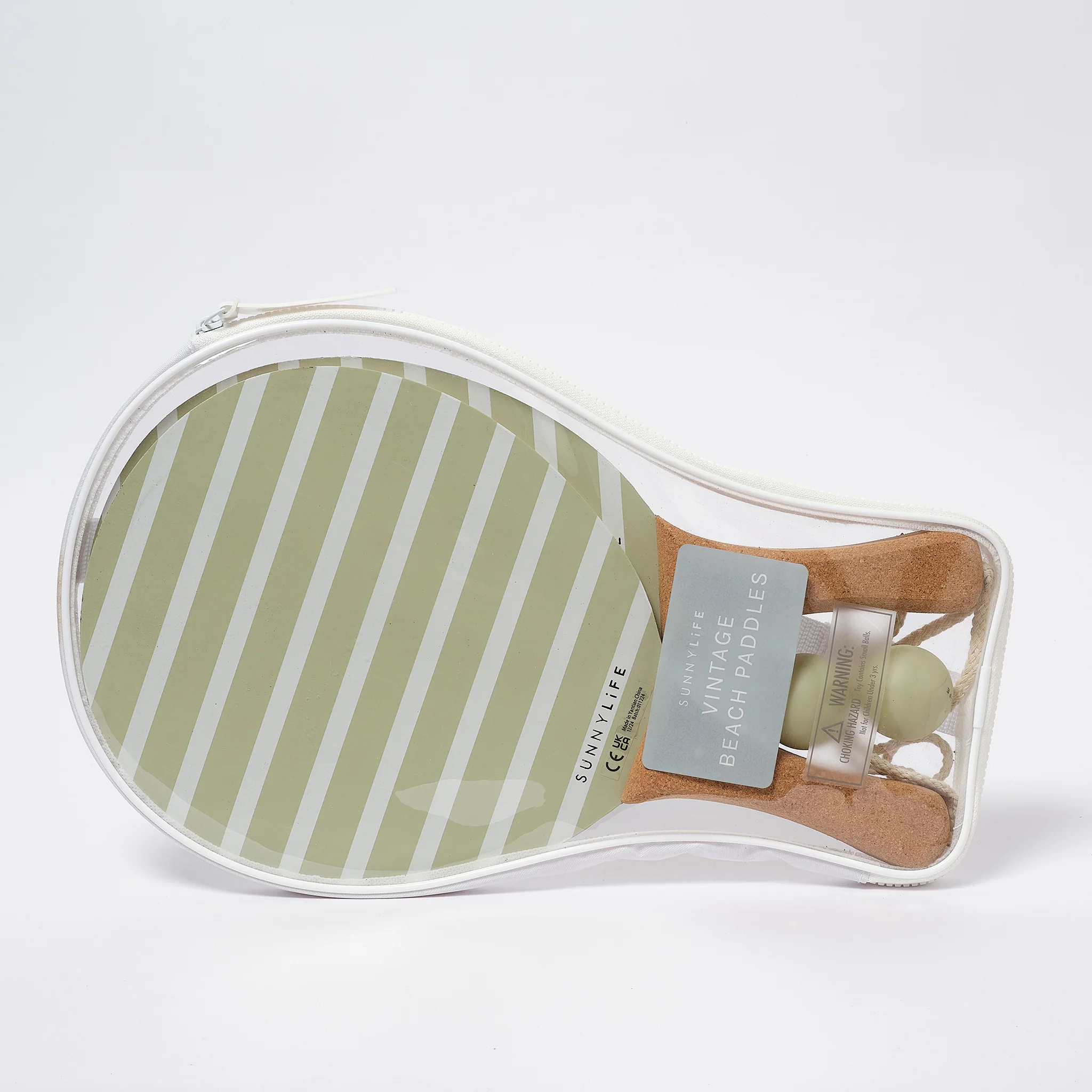 SunnyLife - Vintage Beach Paddles La Palma Sage Stripe - Image 2