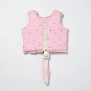 SunnyLife - Kids Swim Vest, Cotton Candy Cherry 2-3y