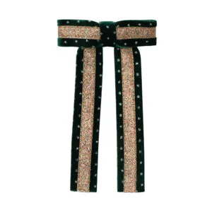 Mimi and Lula Circus Glitter Bow - Green