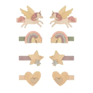 Mimi and Lula Flying unicorn mini clips